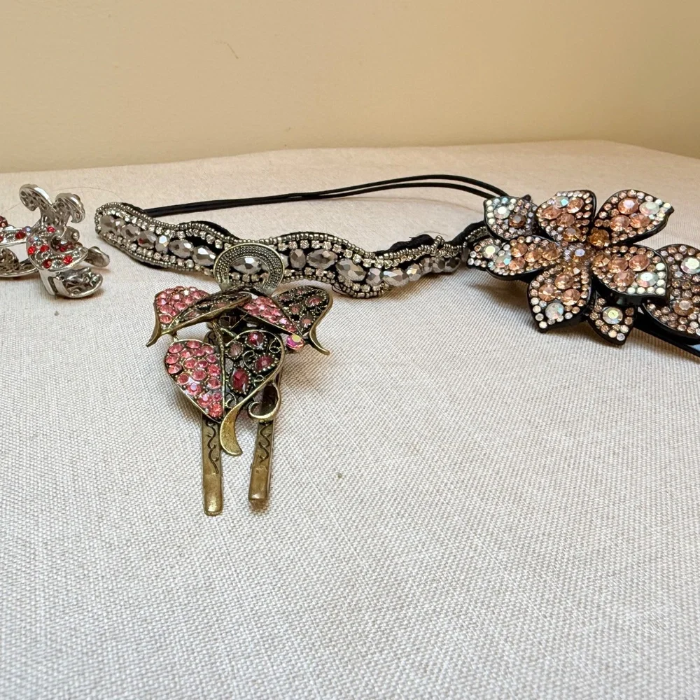 Bundle of 4 Blingy Hair Accessories - Picture 2 of 11